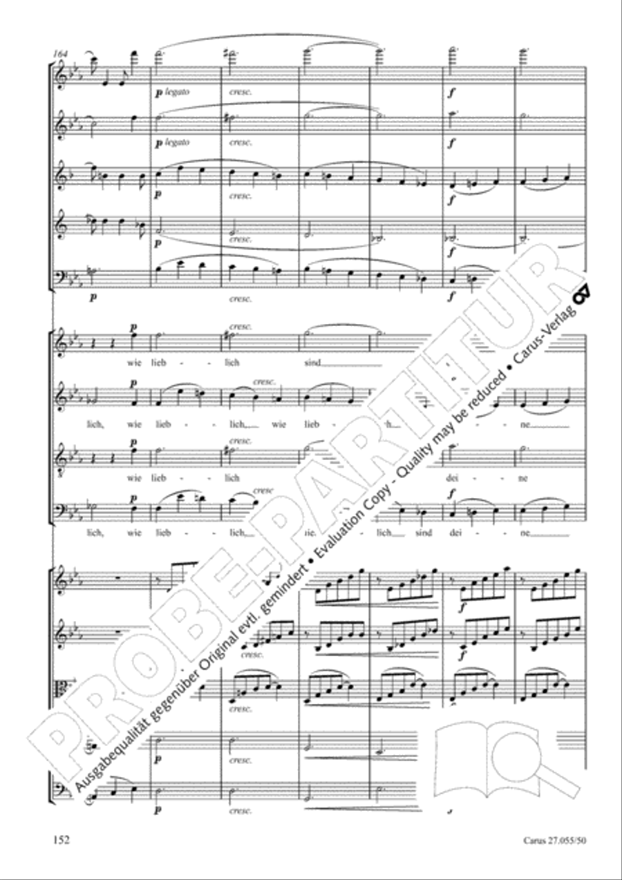 Ein Deutsches Requiem (German Requiem) 4-Part scores gallery preview page 159