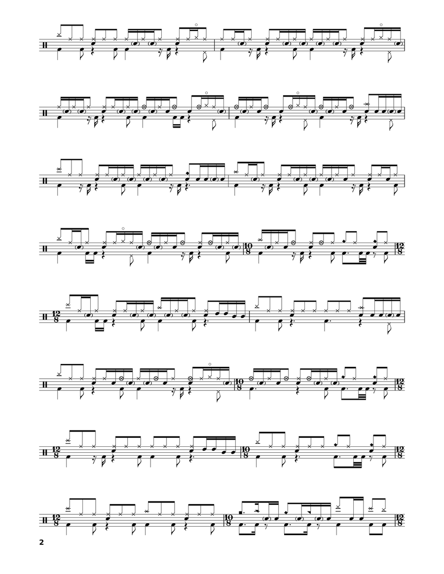 Hell's Kitchen Hell's Kitchen Drum Set scores gallery preview page 2