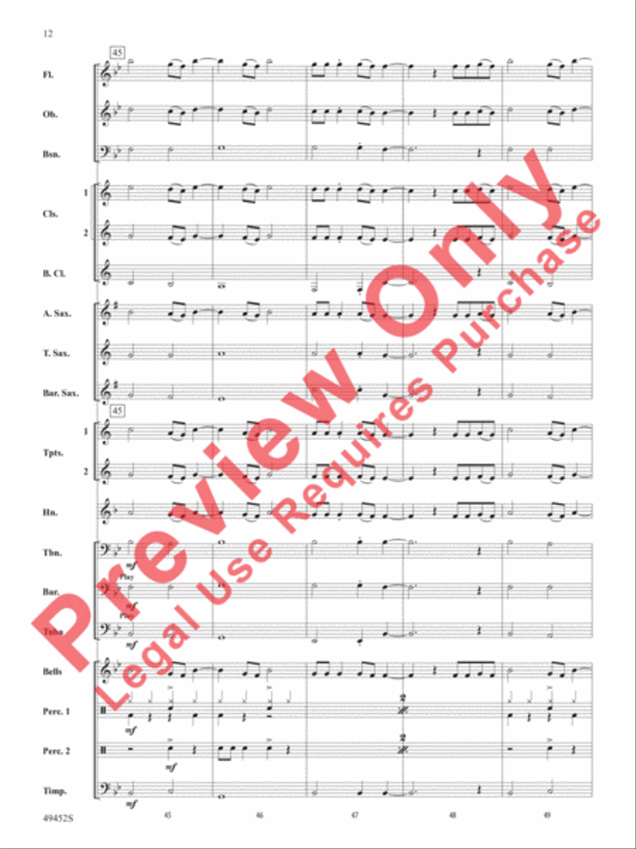 Meant To Be Concert Band scores gallery preview page 13