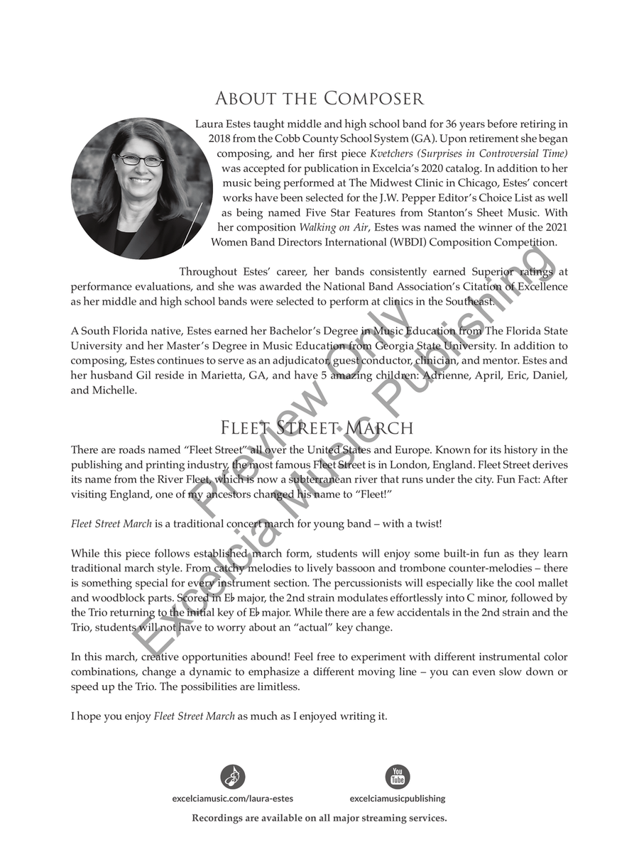 Fleet Street March Fleet Street March Concert Band scores gallery preview page 3