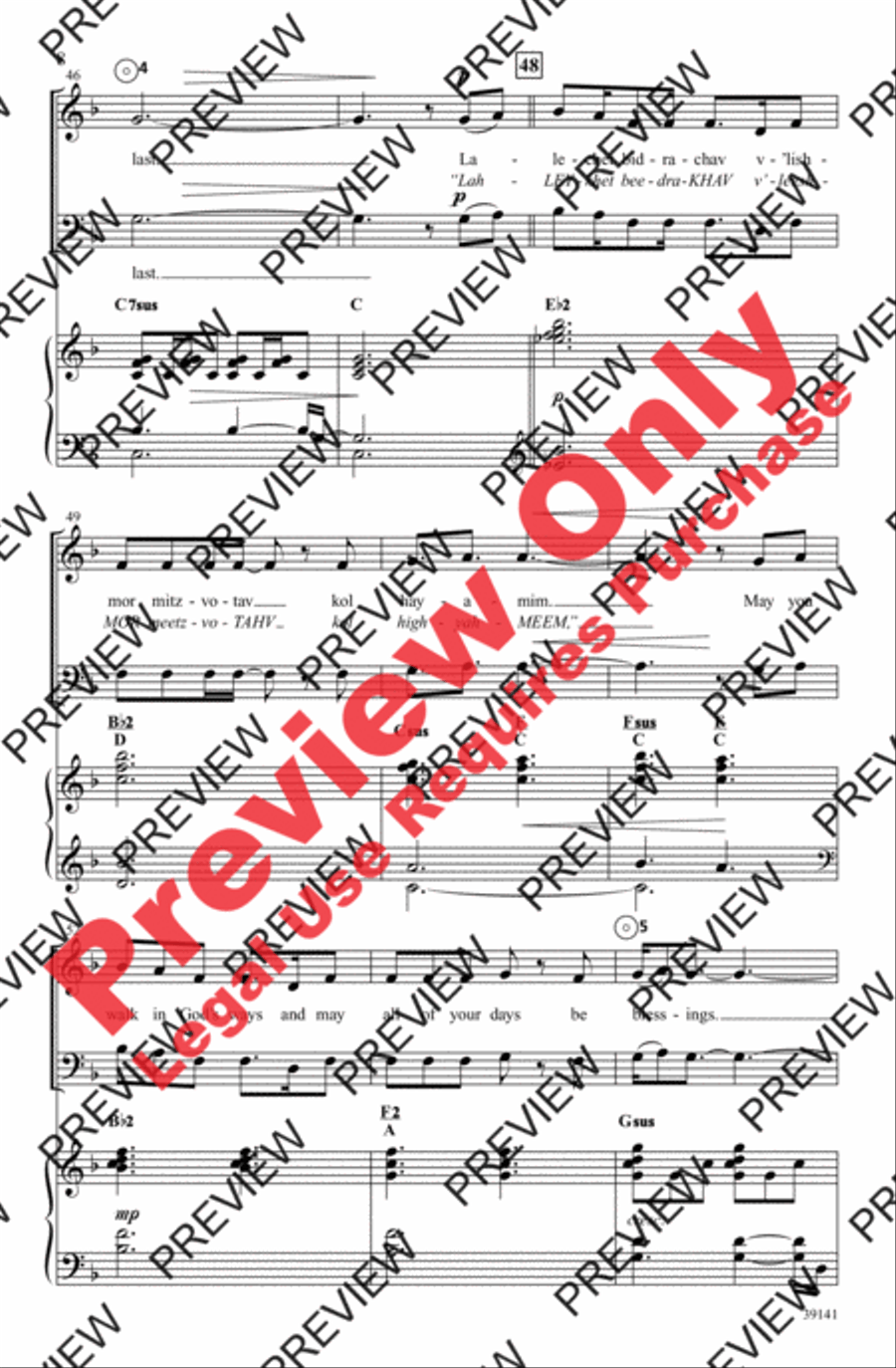 Taking Your Place Taking Your Place 4-Part scores gallery preview page 8