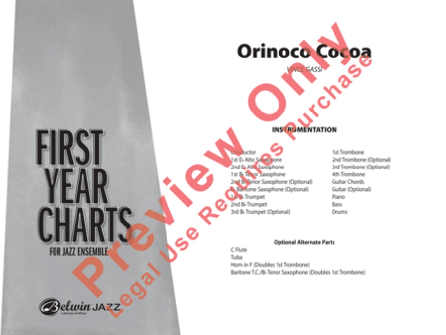 Orinoco Cocoa Orinoco Cocoa Jazz Ensemble scores gallery preview page 2