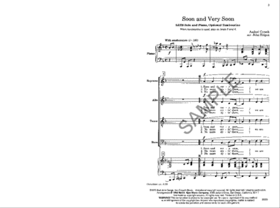 Soon and Very Soon 4-Part scores gallery preview page 2