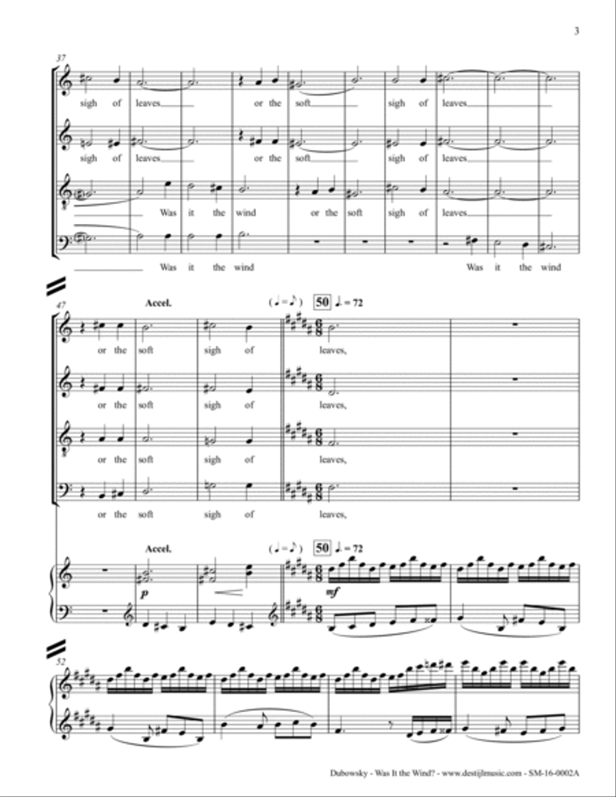 Was It The Wind? (SATB+TTBB+Piano) image number null