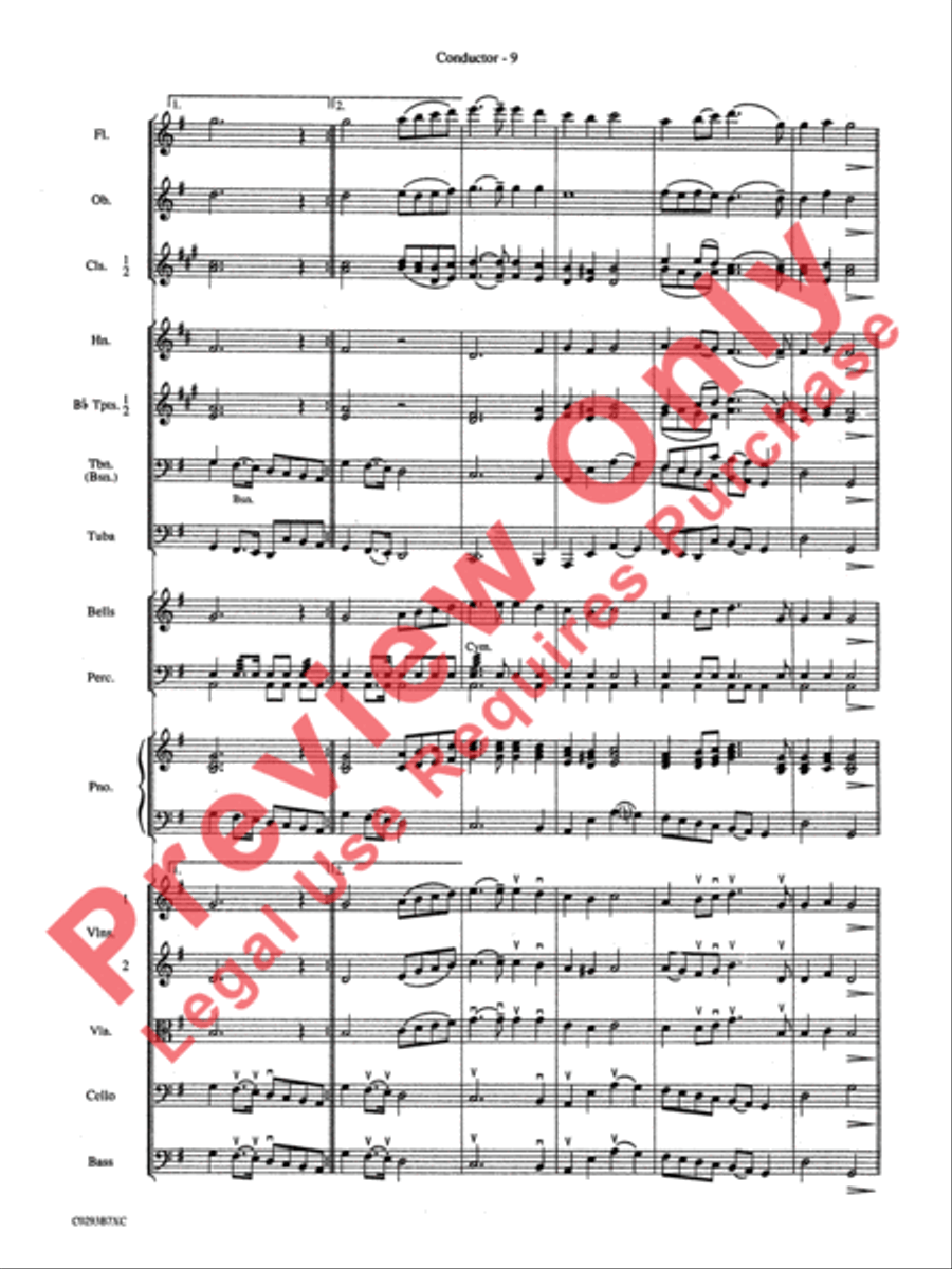 Christmas Sing-a-Long Full Orchestra scores gallery preview page 12