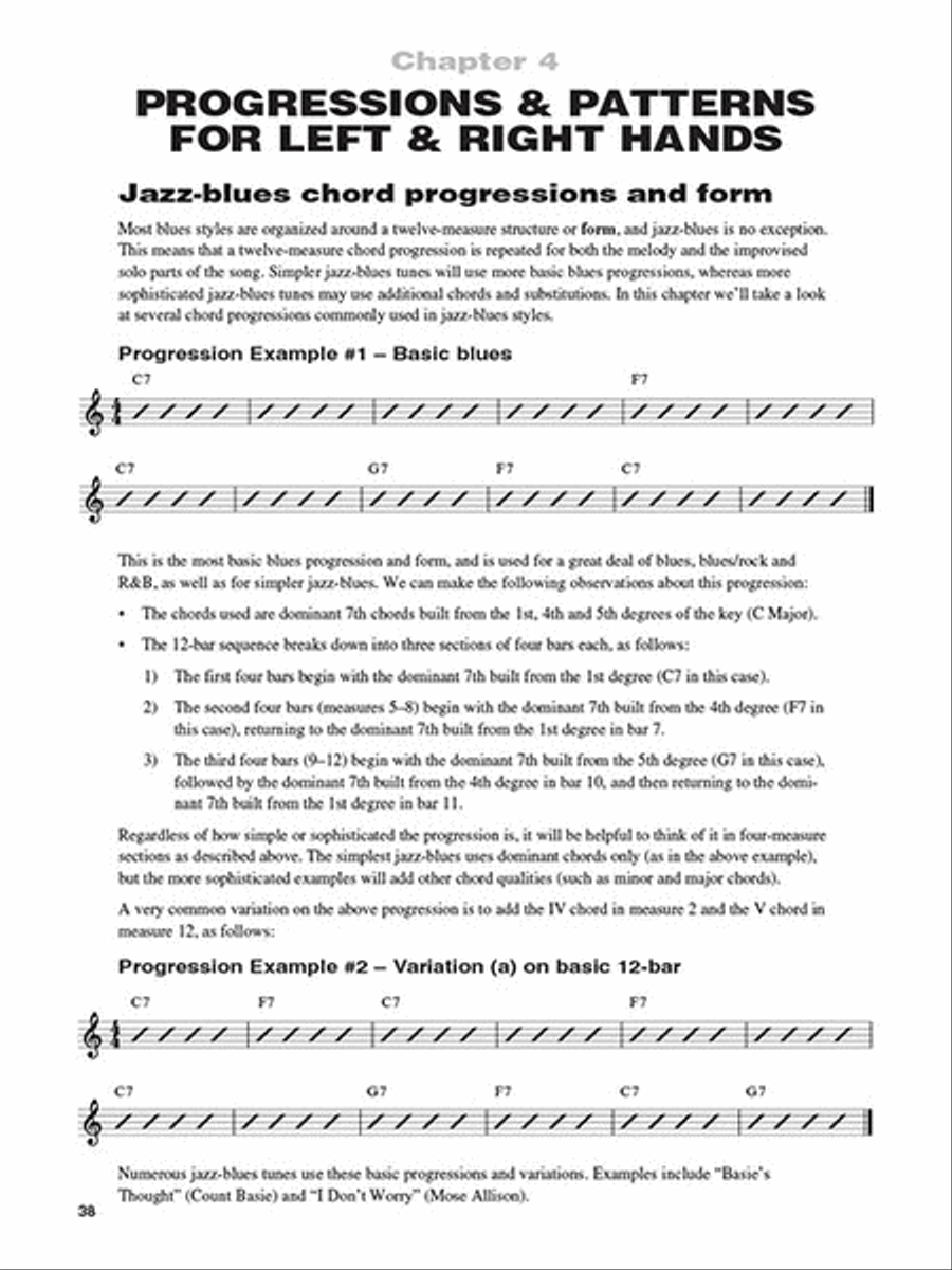 Jazz-Blues Piano Piano Method scores gallery preview page 4