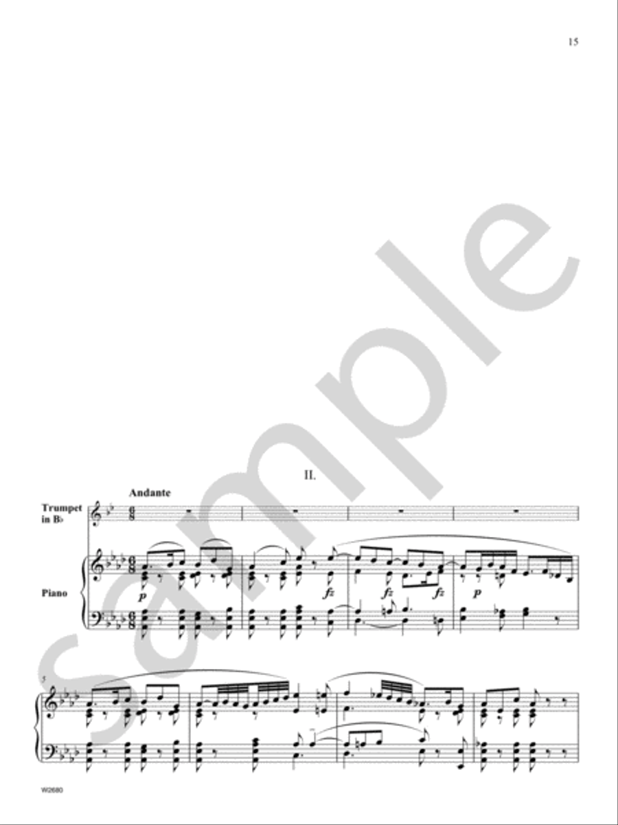 Concerto in Eb Major Trumpet scores gallery preview page 6
