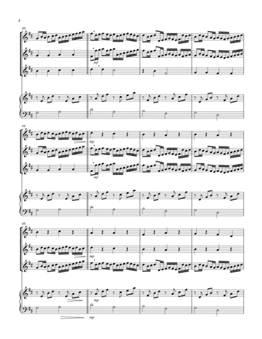 Canon in D (Pachelbel) (D) (Violin Trio, Keyboard)