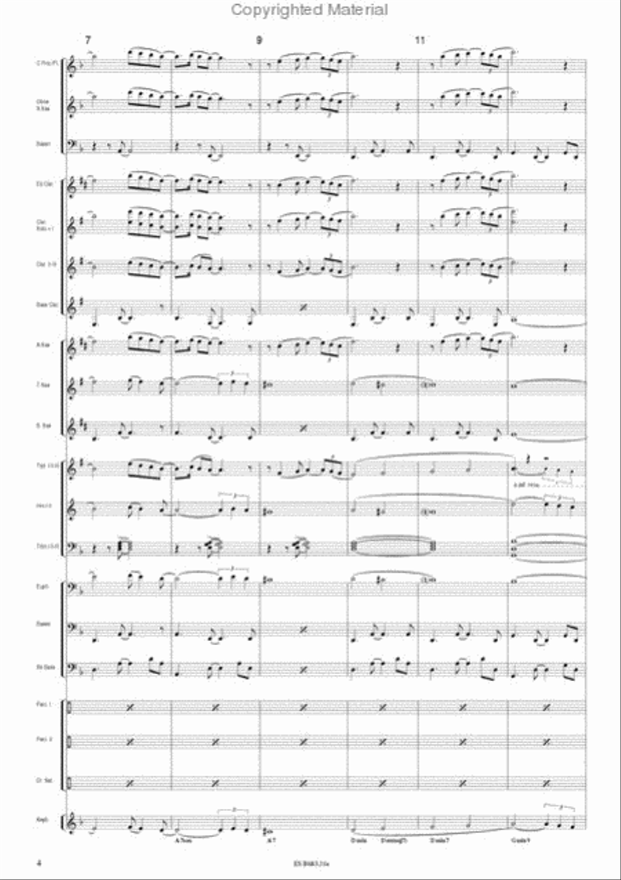 Santana, a Portrait Santana, a Portrait Concert Band scores gallery preview page 4