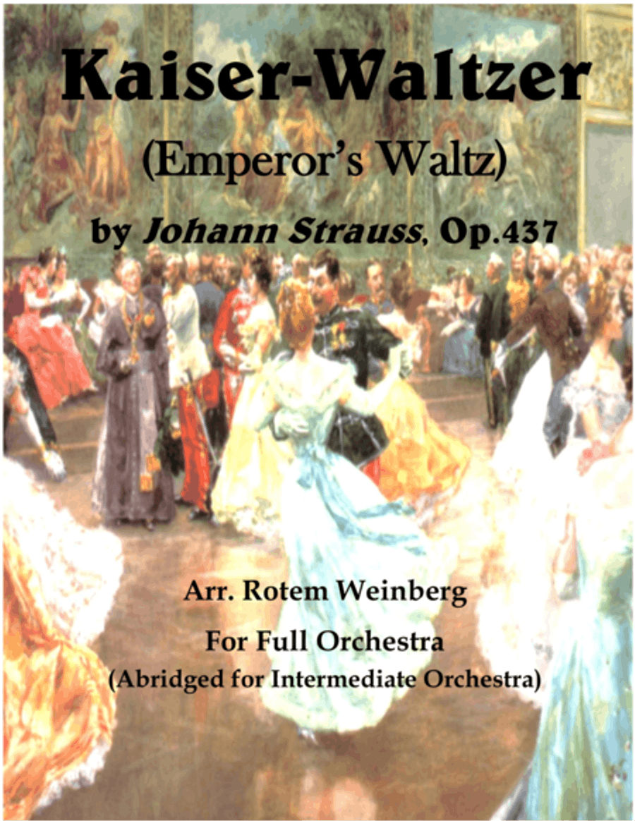 Kaiser-Waltzer Full Orchestra scores gallery preview page 1