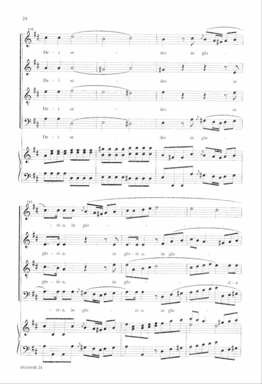 Te Deum Choral Score Te Deum Choral Score 4-Part scores gallery preview page 26