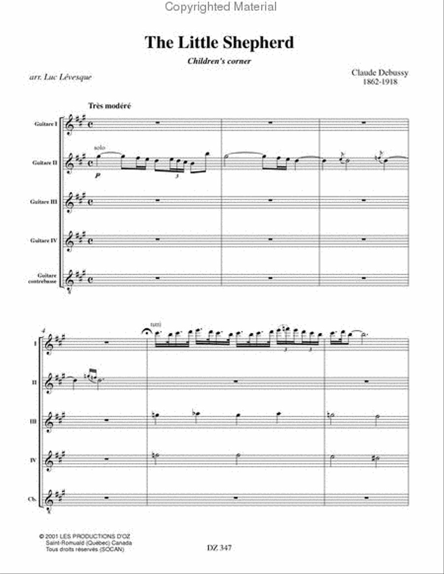 The Little Shepherd Guitar Ensemble scores gallery preview page 2