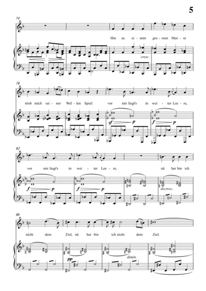 Schubert-Der Pilgrim(Der Pilgrim),Op.37 No.1 in D for Vocal and Piano
