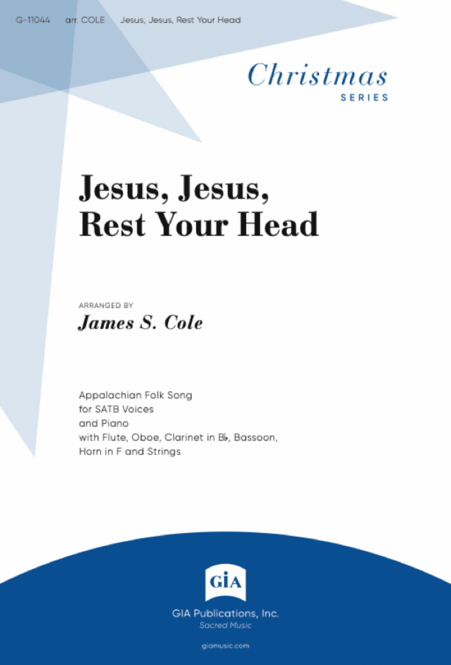Jesus, Jesus, Rest Your Head 4-Part scores gallery preview page 1
