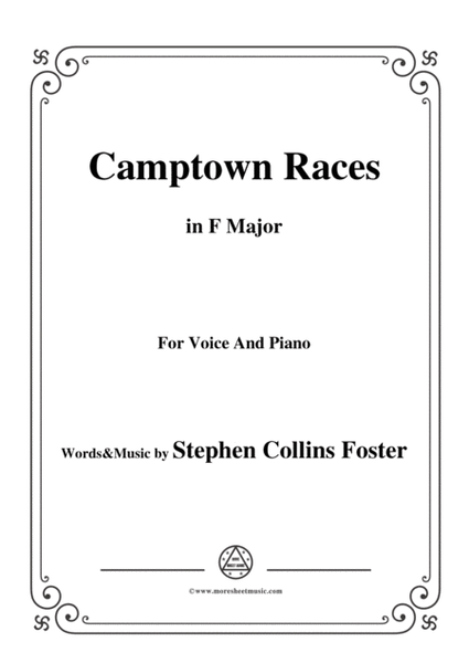 Stephen Collins Foster-Camptown Races,in F Major,for Voice&Piano image number null