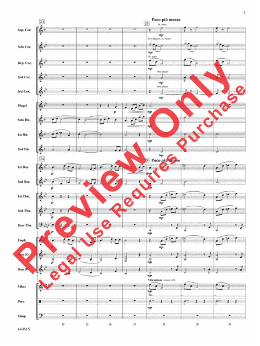 Alone Yet Not Alone (from Alone Yet Not Alone) Concert Band scores gallery preview page 6