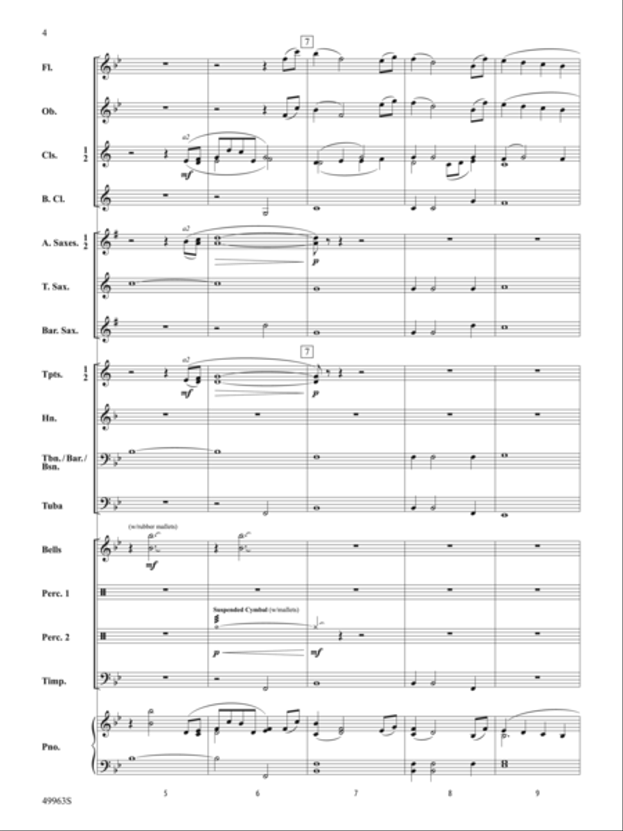 Among the Stars, You'll Shine: Score Concert Band scores gallery preview page 4