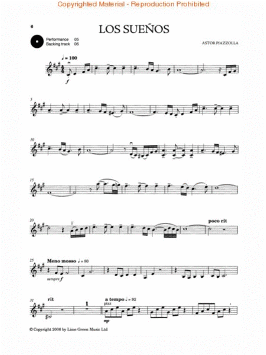 Vuelvo al Sur Violin Solo scores gallery preview page 2