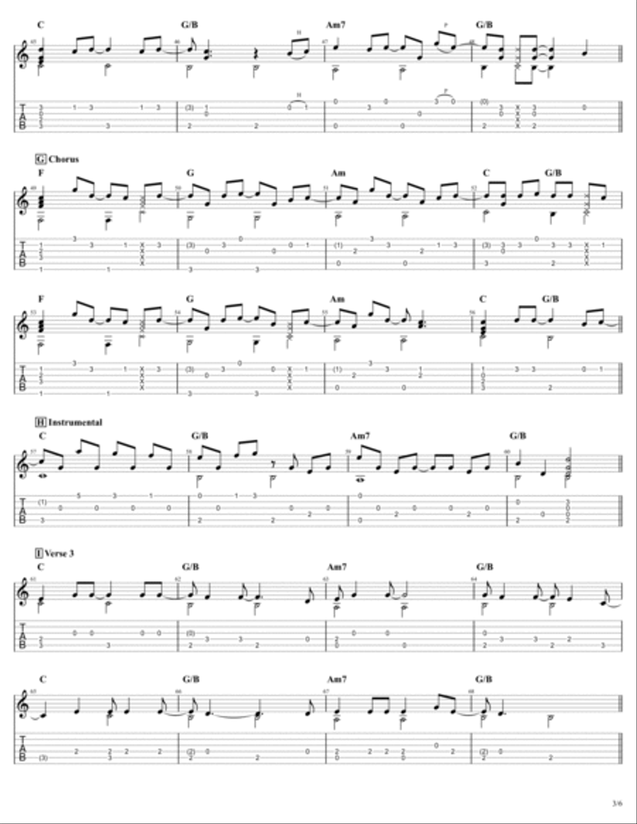 How To Save A Life Electric Guitar scores gallery preview page 3