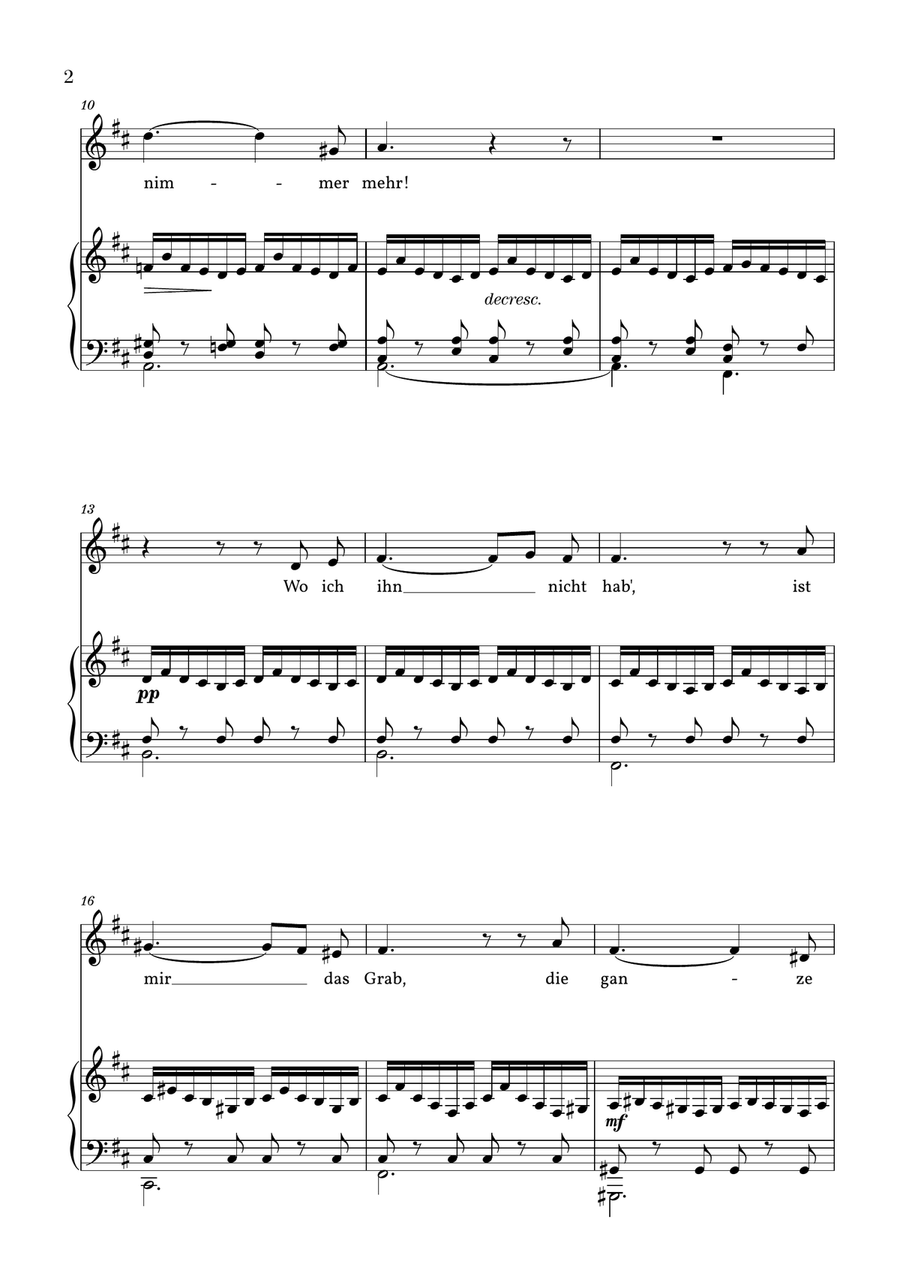 Gretchen am Spinnrade, D. 118 (B minor) Voice scores gallery preview page 2