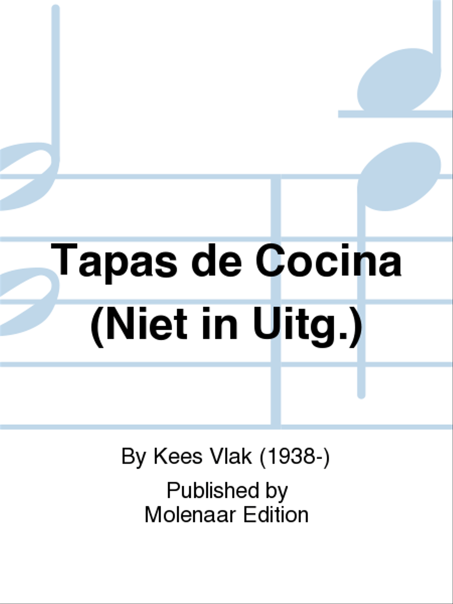 Tapas de Cocina (Niet in Uitg.) Accordion Orchestra scores gallery preview page 1