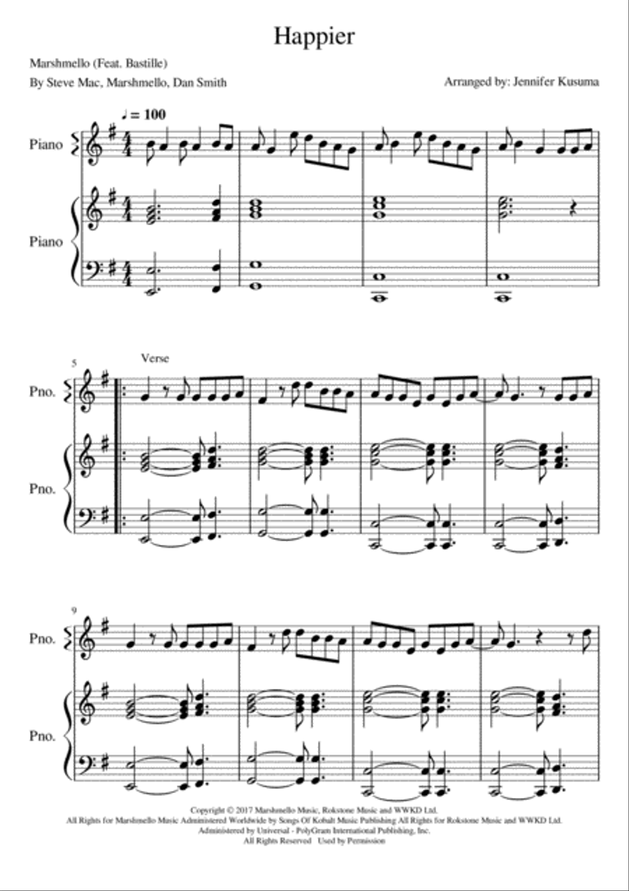 Happier Voice scores gallery preview page 1