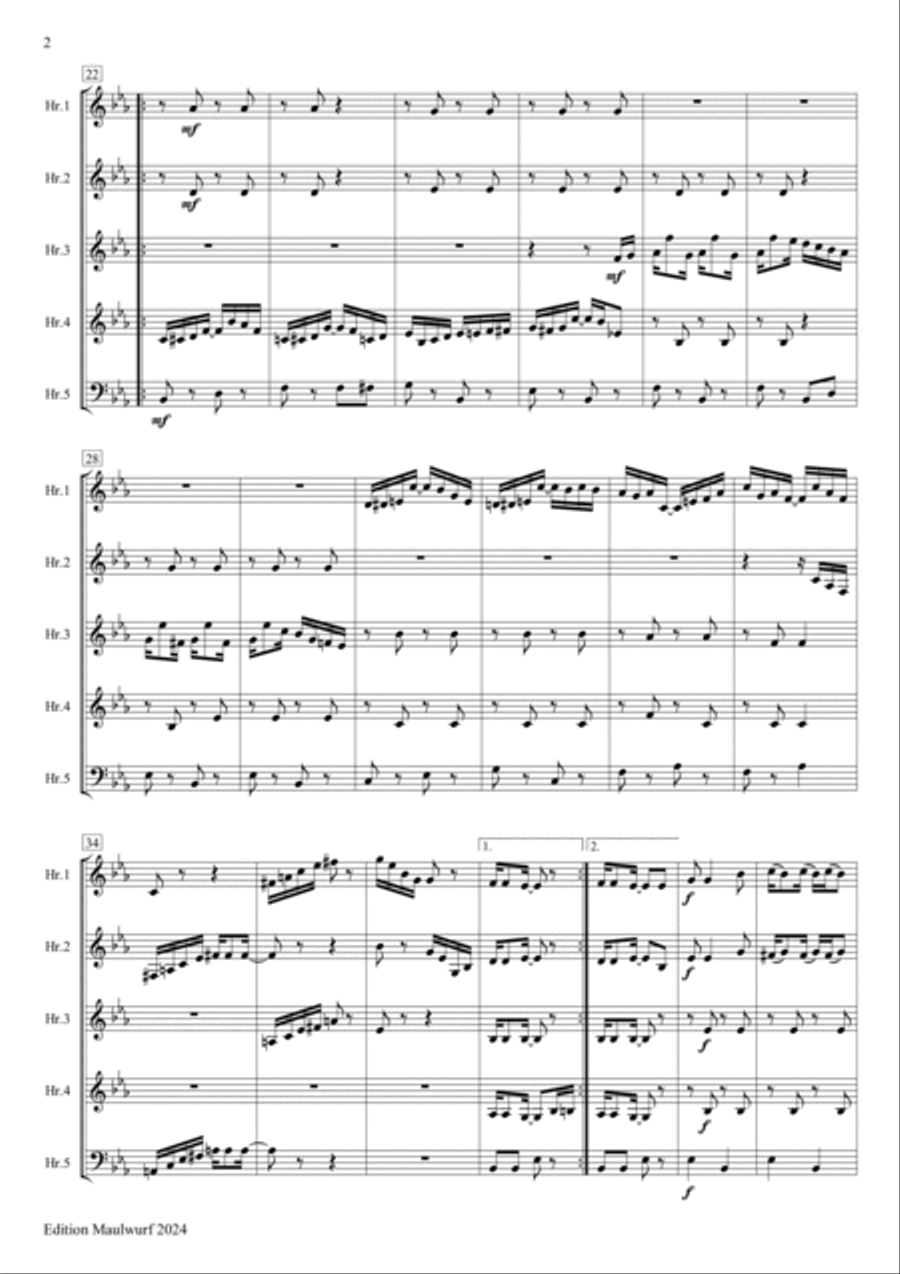 The Easy Winners The Easy Winners Brass Quintet scores gallery preview page 2