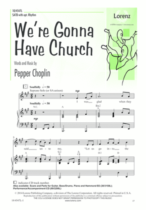 Book cover for We're Gonna Have Church