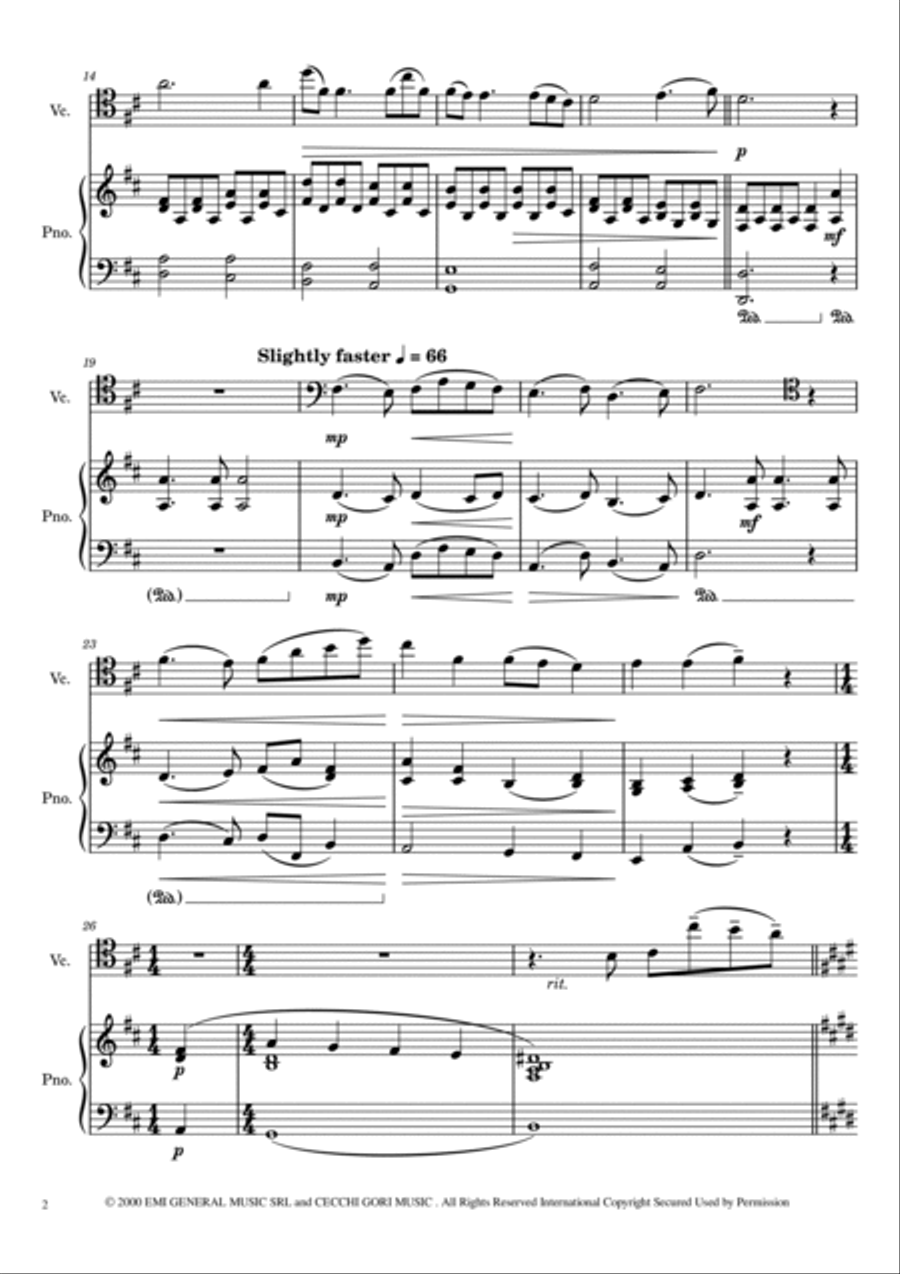 La Califfa Piano scores gallery preview page 2