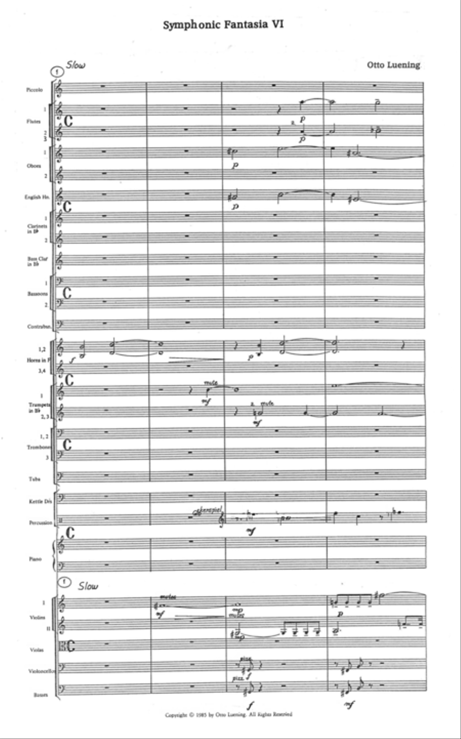[Luening] Symphonic Fantasia No. 6 Full Orchestra scores gallery preview page 4