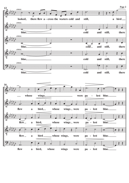 The Blue Bird A Cappella SATB +Sop Solo image number null