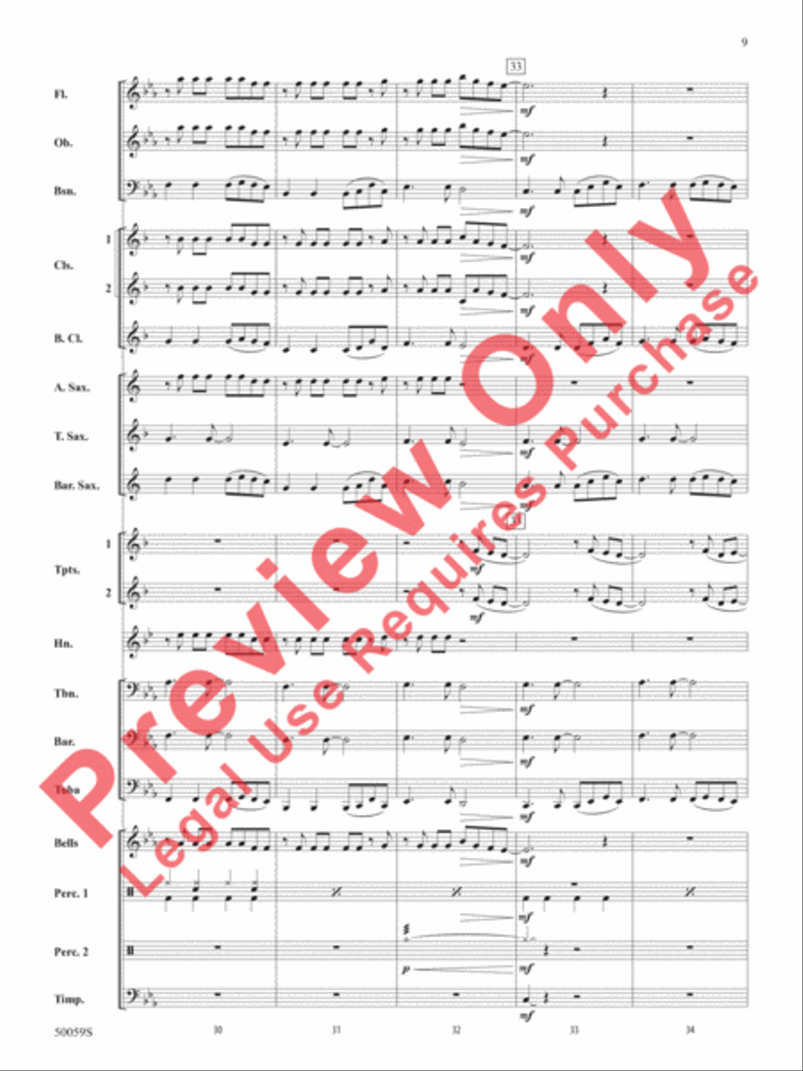 Flowers Flowers Concert Band scores gallery preview page 10