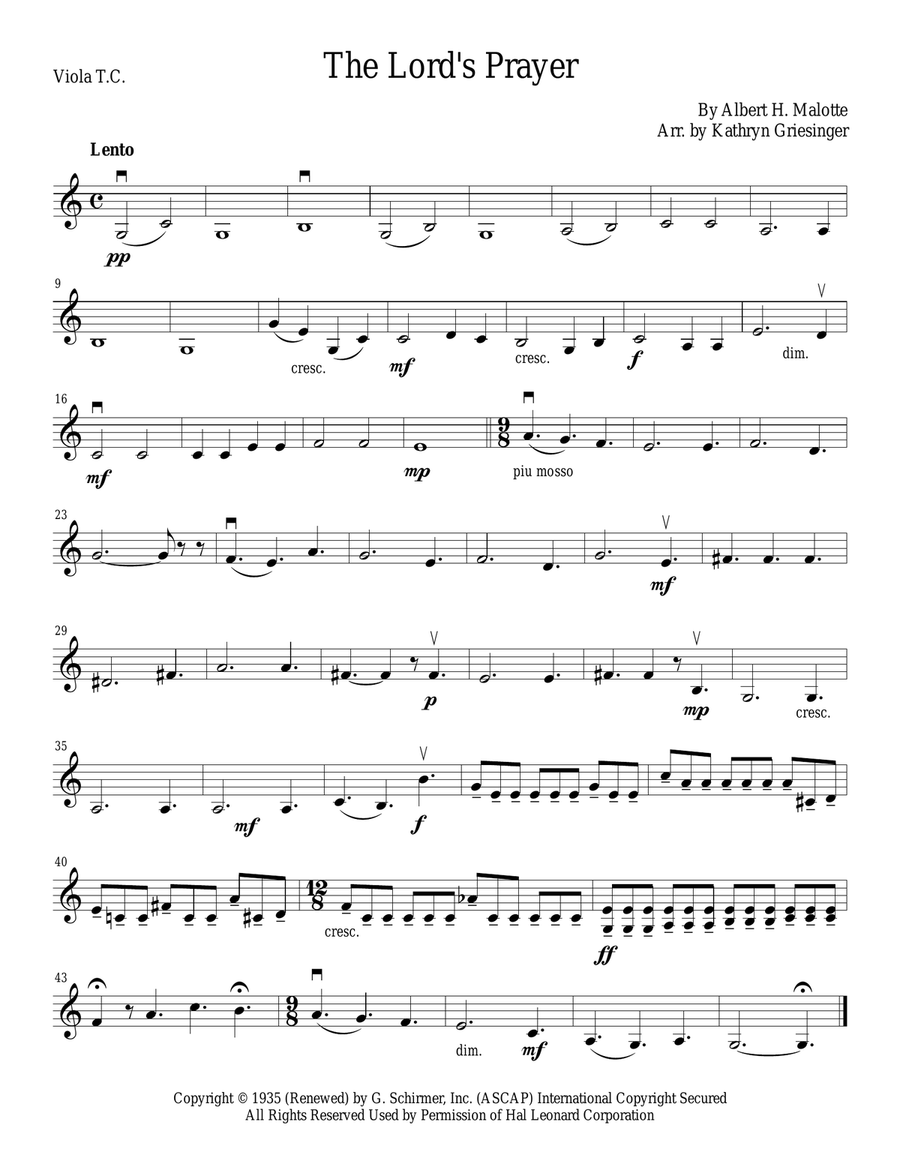 The Lord's Prayer String Quartet scores gallery preview page 4