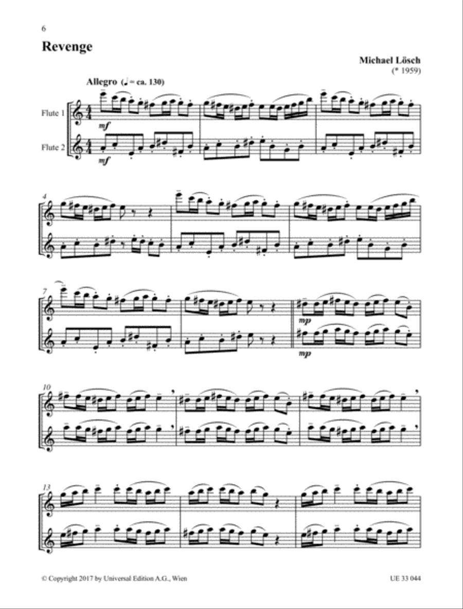 Klezmer Flute Duets Flute Duet scores gallery preview page 4