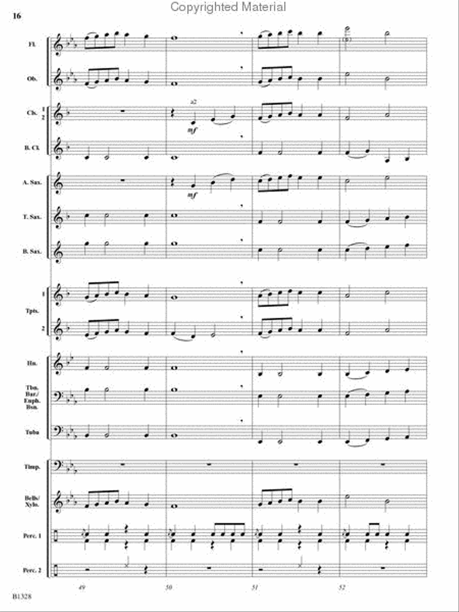 Ten Masters in Two Minutes Concert Band scores gallery preview page 14