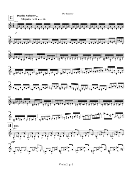 String Quartet No. 12 ... The Seasons (2010) Violin 2