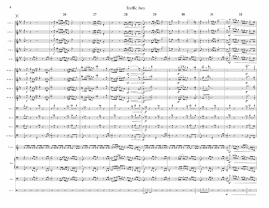 Traffic Jam Traffic Jam Jazz Ensemble scores gallery preview page 6