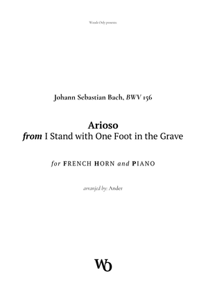 Book cover for Arioso by Bach for French Horn