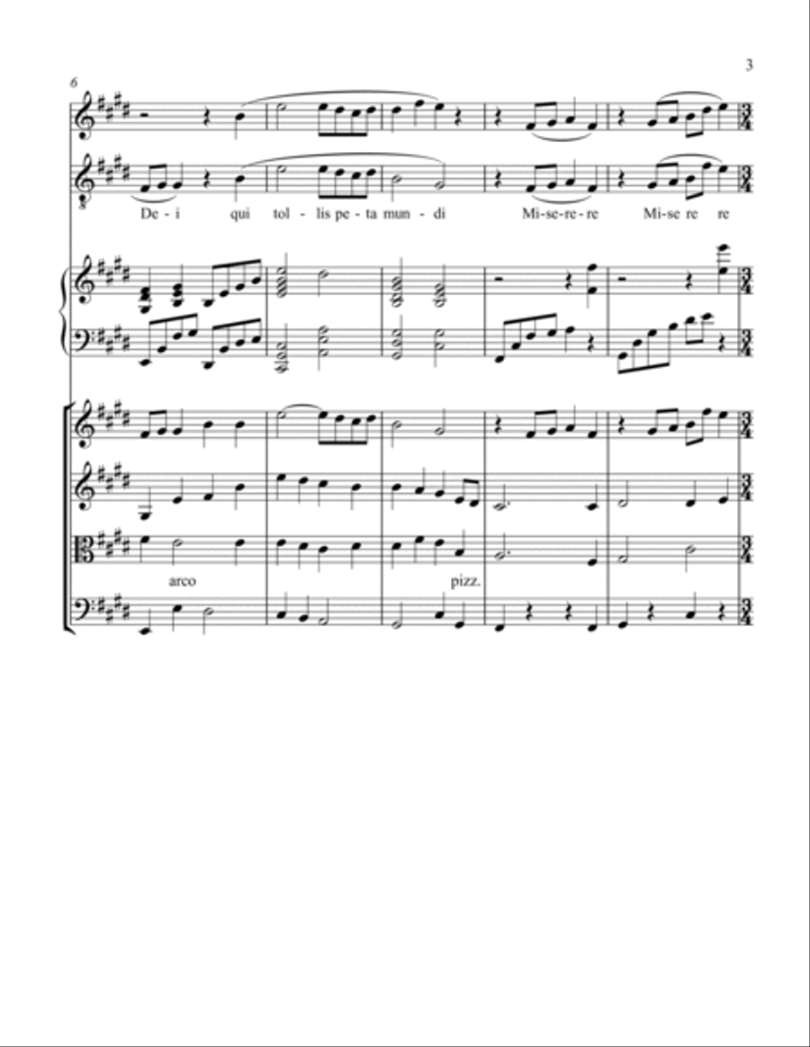 Agnus Dei (Full Score) Small Ensemble scores gallery preview page 4