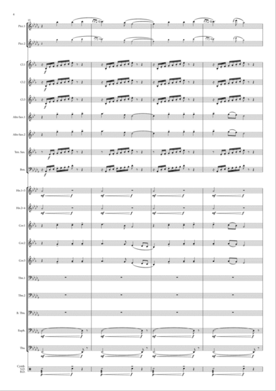 Test Drive Test Drive Marching Band scores gallery preview page 4