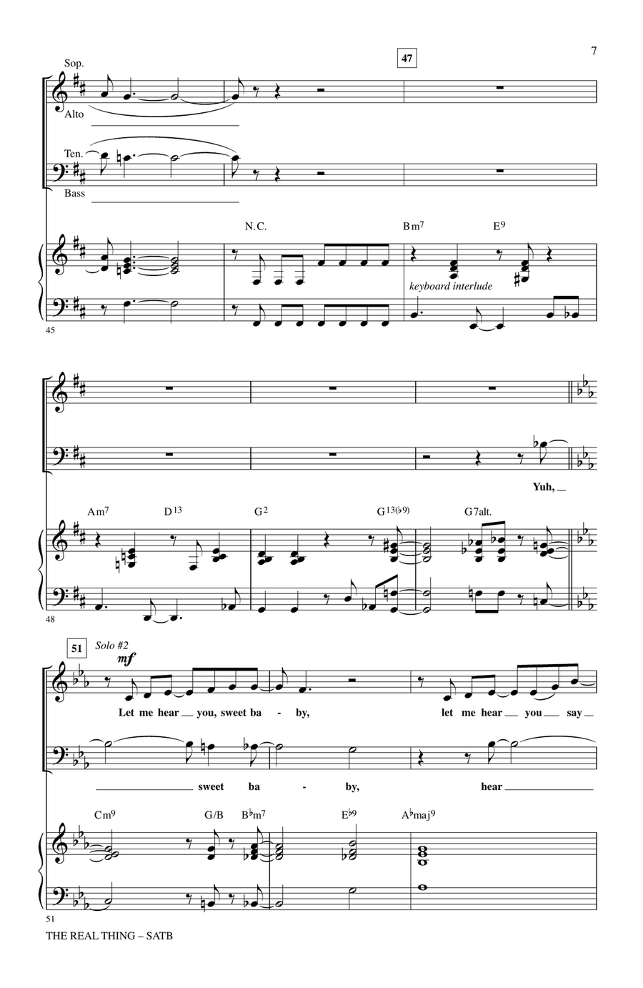 The Real Thing 4-Part scores gallery preview page 6