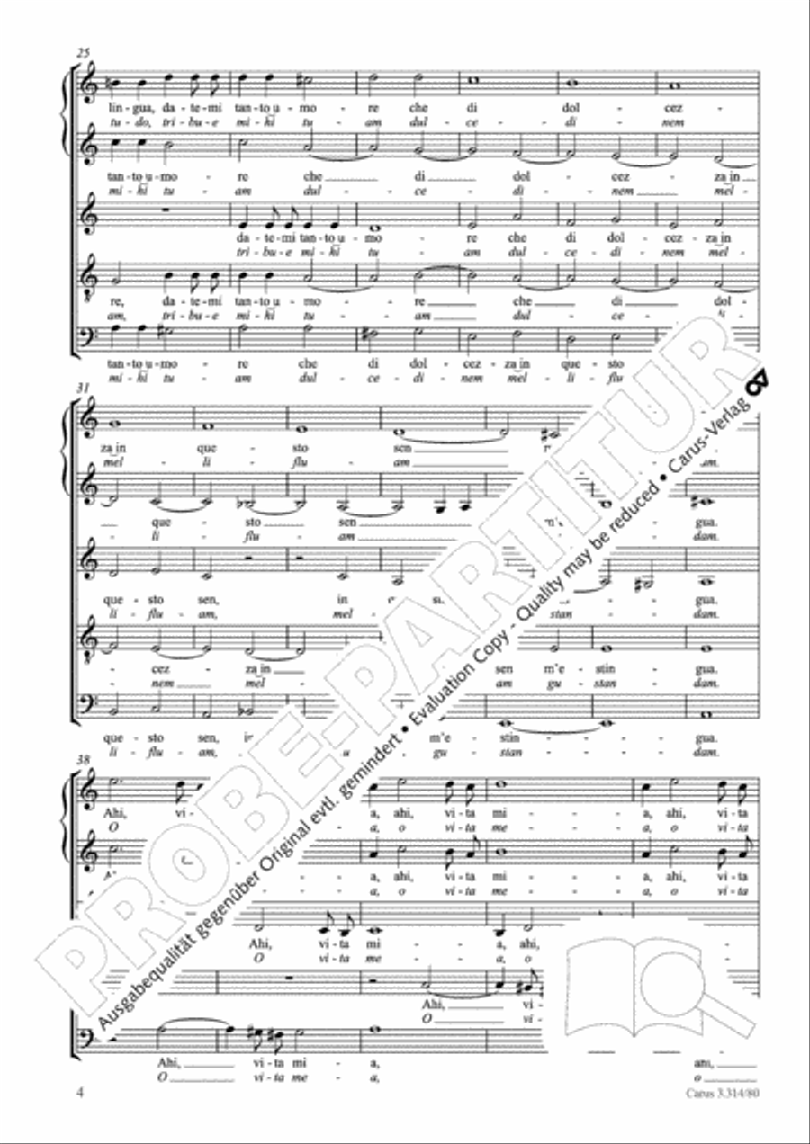 Si, chio vorrei morire SV 89 SSATB scores gallery preview page 5