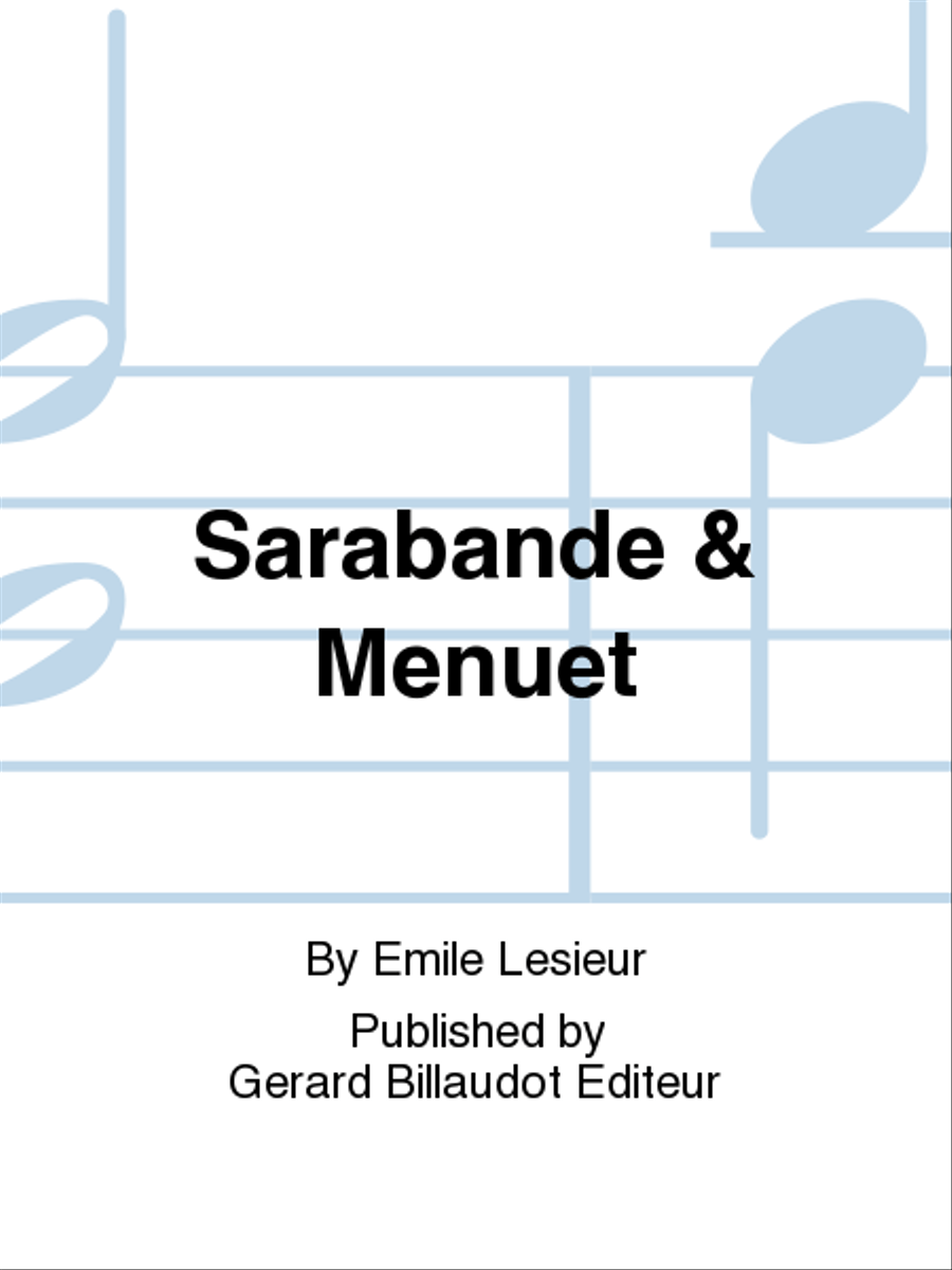 Sarabande & Menuet Chamber Music scores gallery preview page 1