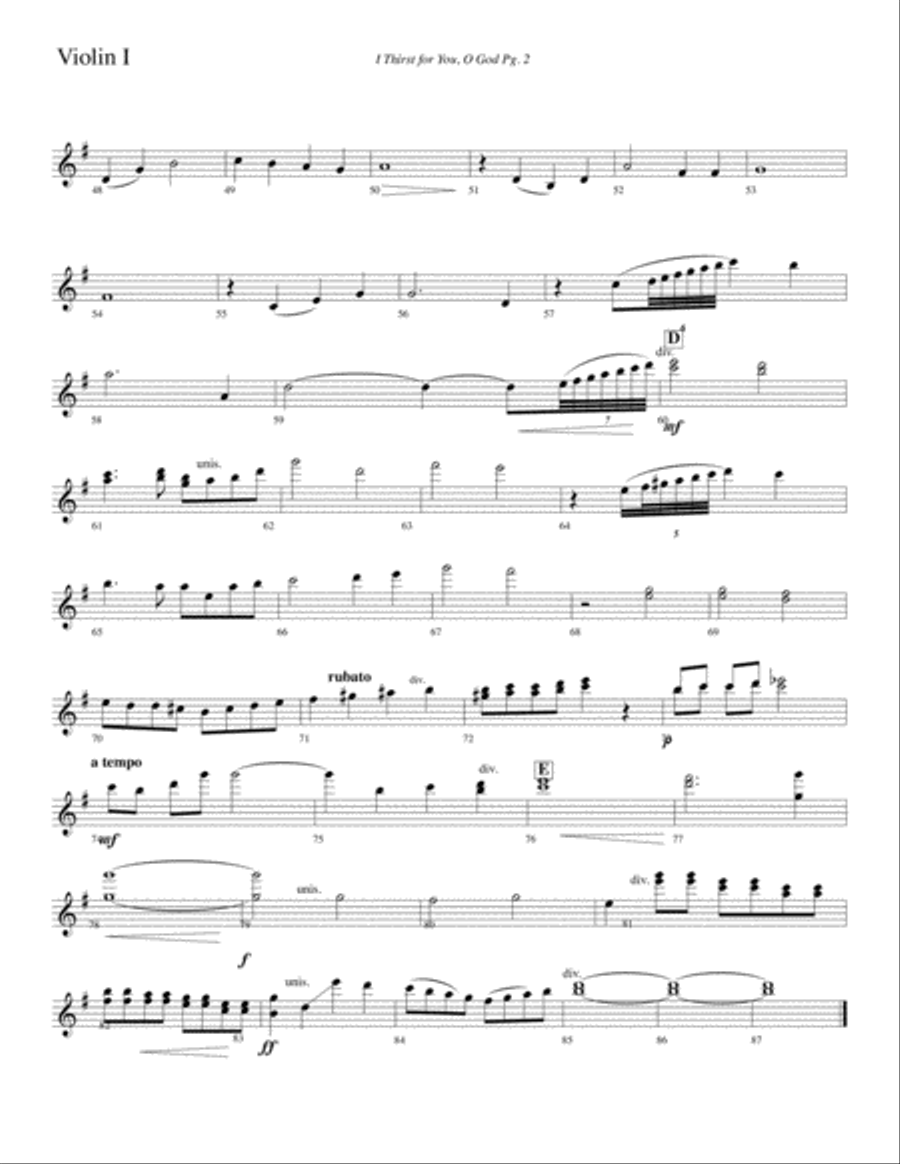 I Thirst for You, O God--Parts Small Ensemble scores gallery preview page 5