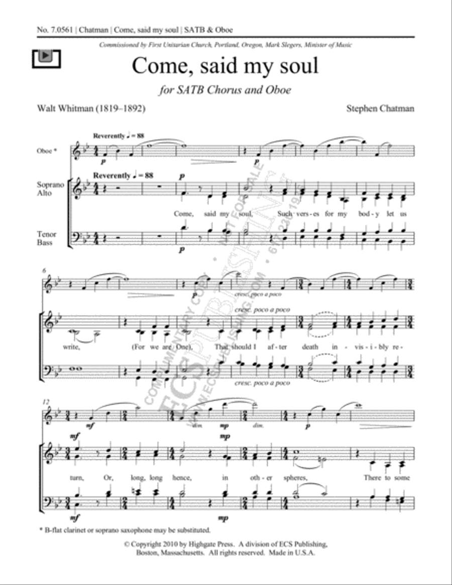 <br>Sheet music extract