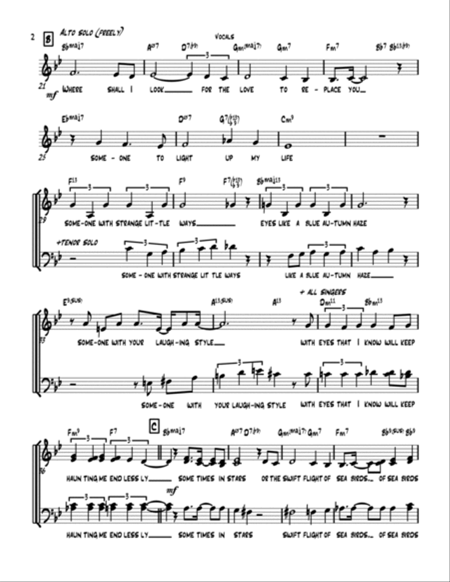 Someone To Light Up My Life (se Todos Fossem Iguais A Voce) Divisi scores gallery preview page 2