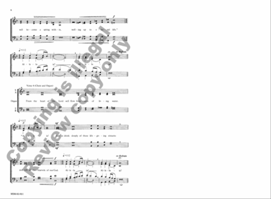 Music for the Rite of Sprinkling 4-Part scores gallery preview page 5