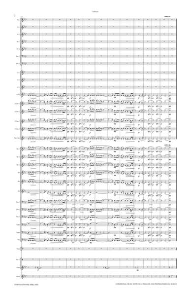 Ceremonial Music Suite No 1: Prelude and Preprocessional March, Arranged for Band image number null