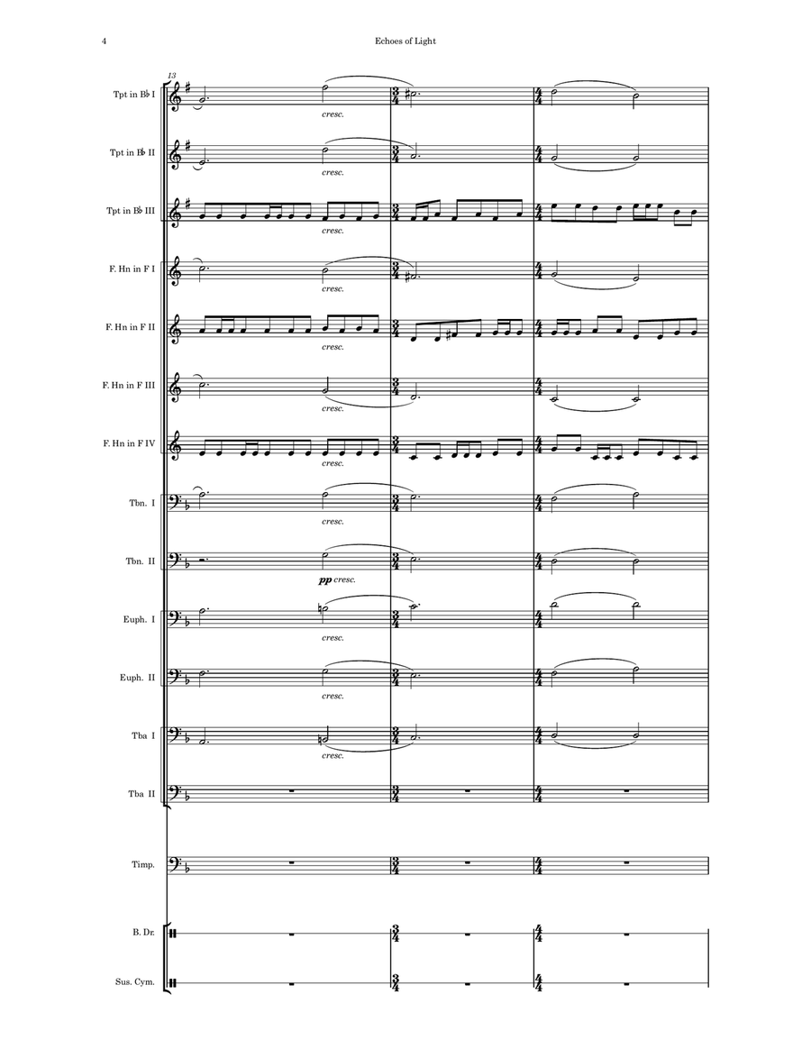 Echoes of Light Brass Ensemble scores gallery preview page 6