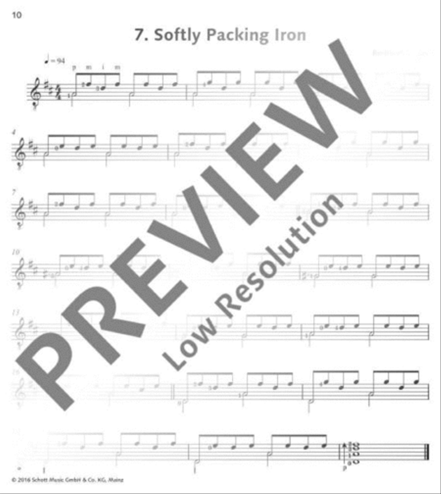 Progressive Etudes I Acoustic Guitar scores gallery preview page 11